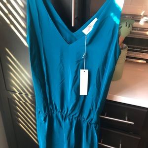 Amanda Uprichard drop waist teal dress